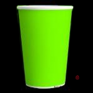 VASO POLIPAPEL 240CC FLUO VERDE X 8